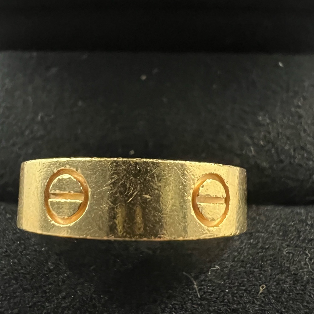 Cartier Yellow Gold love classic Band ring 59 - Picture 9 of 16